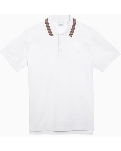 Burberry Classic Cotton Pique Polo Shirt - White