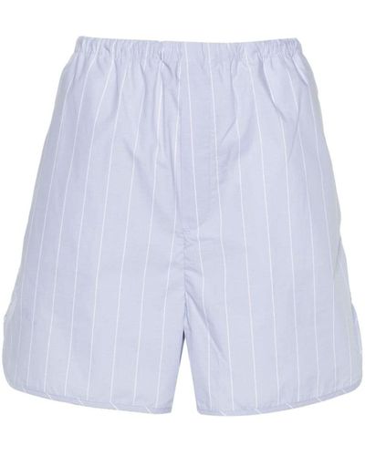 Filippa K Striped Drawstring Shorts - Blue
