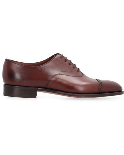 Edward Green Leather Lace-up Shoes - Brown