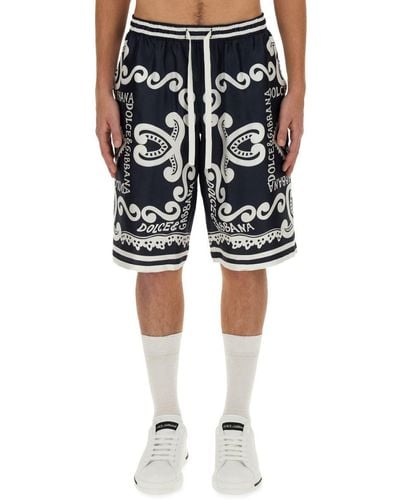 Dolce & Gabbana Bermuda Shorts "navy" - Black
