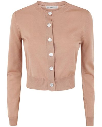 GOES BOTANICAL Long Sleeves Korean Neck Sweater Clothing - Pink