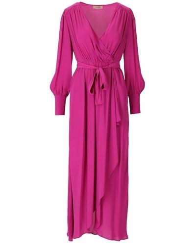 Twin Set Fuchsia Long Wallet Dress - Pink