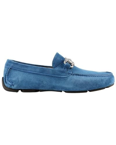 Ferragamo Paris Moccasins Shoes - Blue