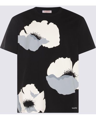 Valentino Black Multicolour Cotton T-shirt