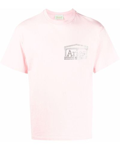 Aries T-shirts And Polos Pink