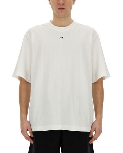 Off-White c/o Virgil Abloh Logo-print Cotton T-shirt - White