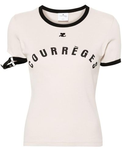 Courreges T-Shirt - Natural
