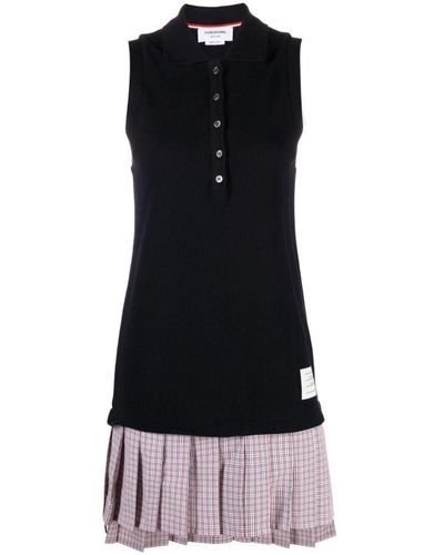 Thom Browne Cotton Polo Dress - Black