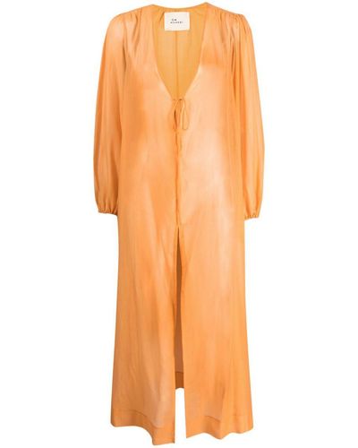 Manebí Manebí Goias Silk-cotton Voile Dress - Orange