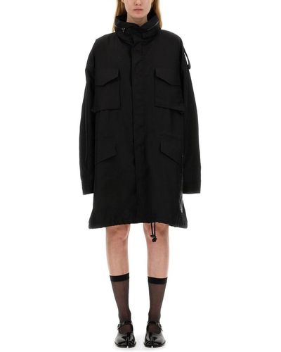 Maison Margiela Zipped Coat - Black