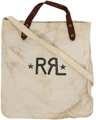 RRL "rrl" Logo Tote Bag - Natural