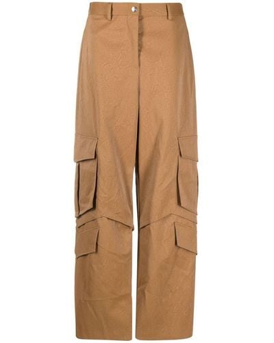MSGM Multi-pocket Cargo Trousers - Natural