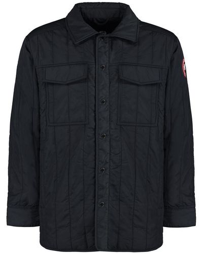Canada Goose Carlyle Technical Fabric Overshirt in Black for Men | Lyst