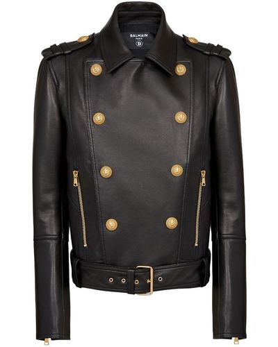 Balmain Leather jackets Men | Online Sale up to 50% off | Lyst