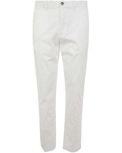 Michael Kors Slim Cotton Chino Trouser - White