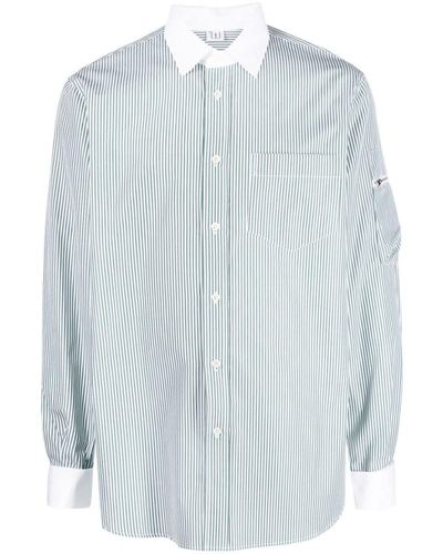 Winnie New York Striped Shirt Button Down Clothing - Blue