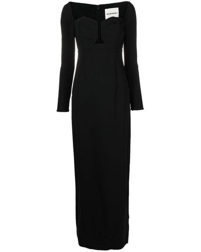 Roland Mouret Long-sleeved Maxi Dress - Black