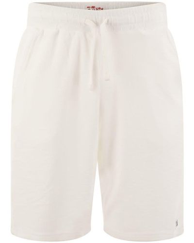Mc2 Saint Barth Sponge Bermuda Shorts - White