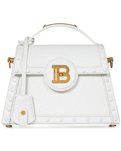 Balmain Paris B-Buzz Dynasty Handbag - White