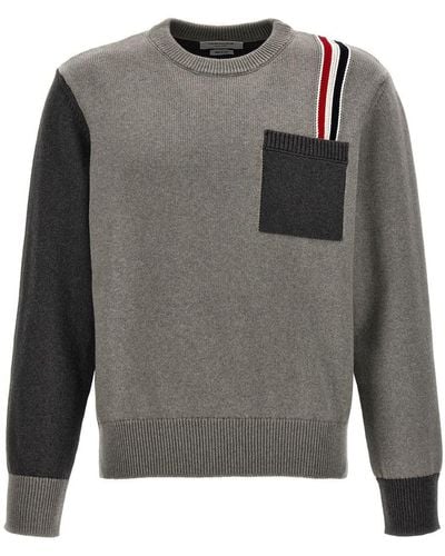 Thom Browne 'Fun Mix' Sweater - Gray