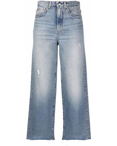 Totême Wide-leg Organic Jeans - Blue