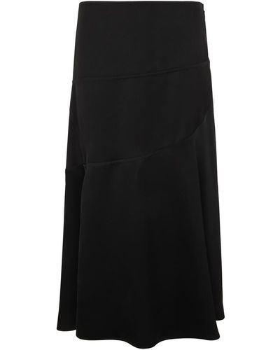Jil Sander Sustainable Fluid Viscose Skirt 16 Clothing - Black