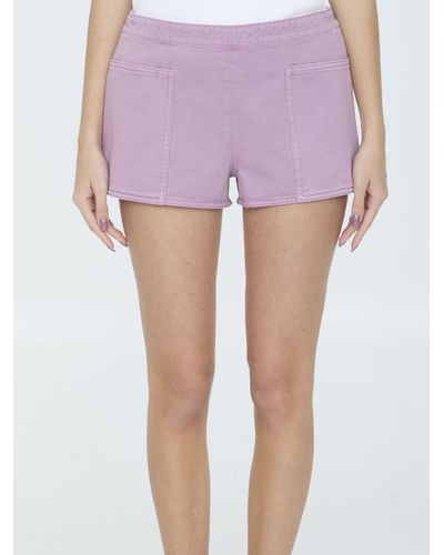Max Mara Alibi Mini Shorts - Purple