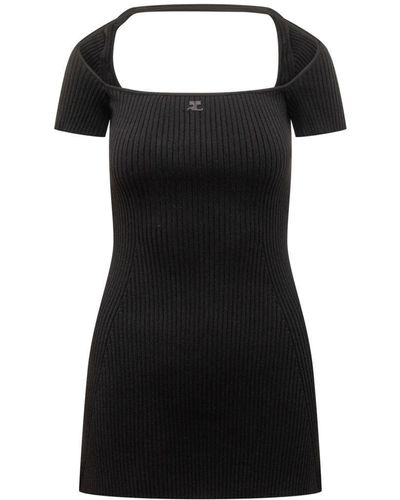 Courreges Courreges Mini Hyperbole Dress - Black