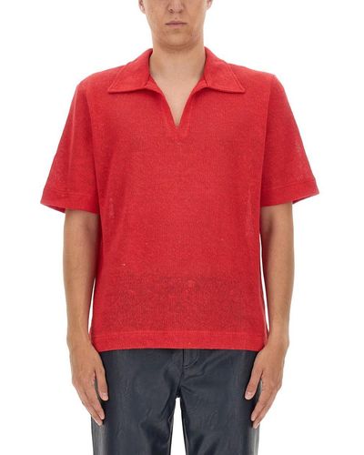 Séfr Éfr V-neck T-shirt - Red