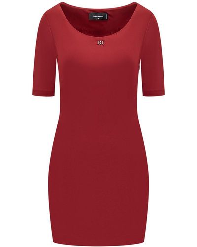DSquared² Jersey Dress - Red