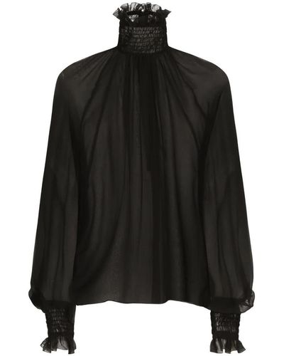Dolce & Gabbana Silk Top - Black