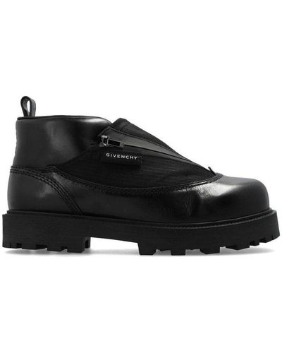 Givenchy Storm Leather Ankle Boots - Black