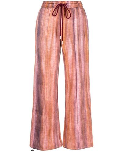 ANDERSSON BELL Tie-dye Drawstring Pants - Red