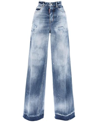 DSquared² Traveller Jeans In Light Everglades Wash - Blue