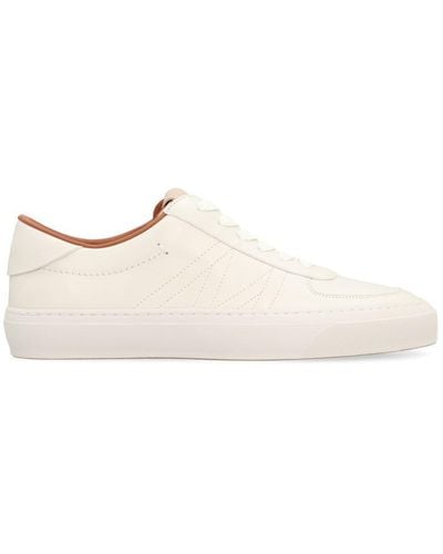 Moncler Monclub Leather Low-Top Sneakers - White