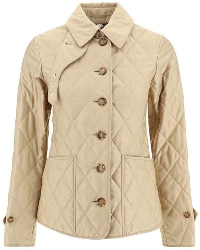 Burberry Down Jackets - Natural