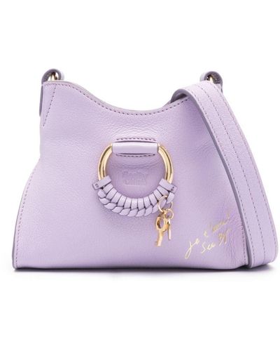 See By Chloé Joan Leather Crossbody Bag - Purple