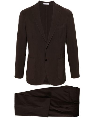 Boglioli Wool Single-breasted Suit - Black