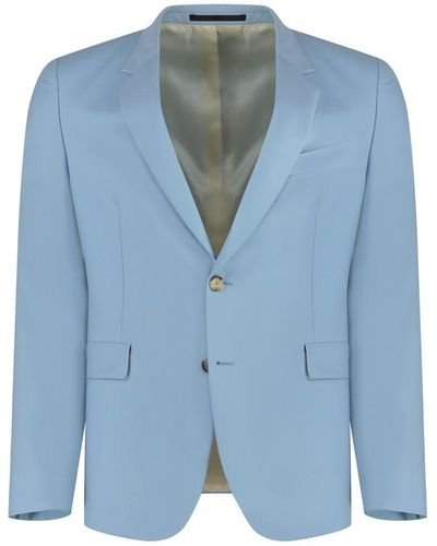 Paul Smith Wool And Mohair Two Piece Suit - Blue