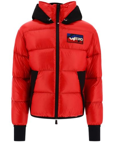 3 MONCLER GRENOBLE "marcassin" Down Jacket - Red