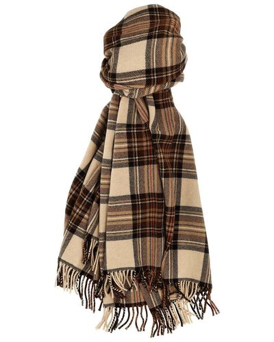 Etro Check Scarf Scarves, Foulards - Natural