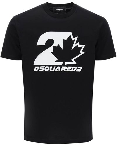 DSquared² Cool Fit Printed T-Shirt - Black