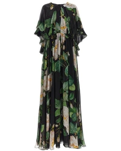 Giambattista Valli Giant Bloom Dresses - Green