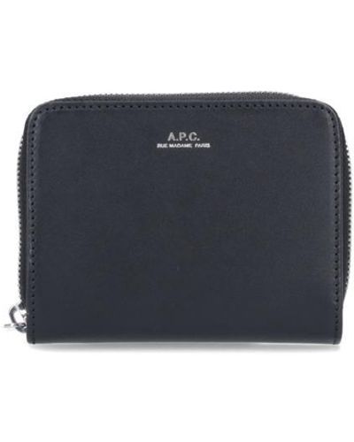 A.P.C. 'emmanuel' Wallet - Blue