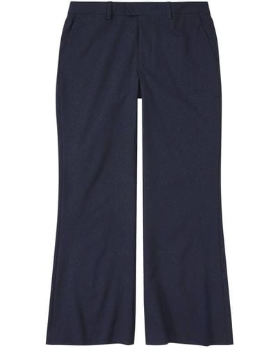 Closed Wharton Cropped Flared Trousers - Blue