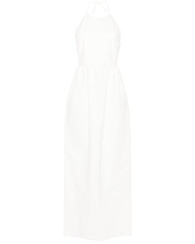 Max Mara Cotton Long Dress - White