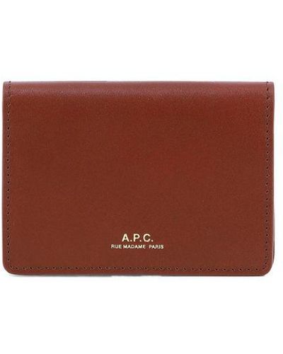 A.P.C. "stefan" Card Holder - Brown