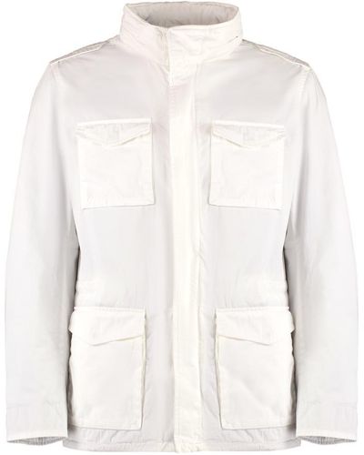 Herno Field Button-Front Cotton Jacket - White