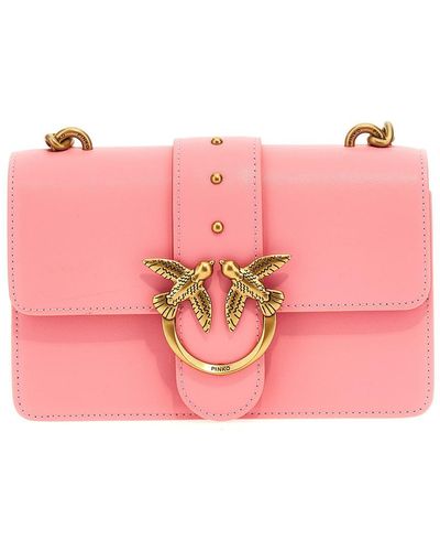 Pinko Mini Love Bag One Simply Crossbody Bags - Pink