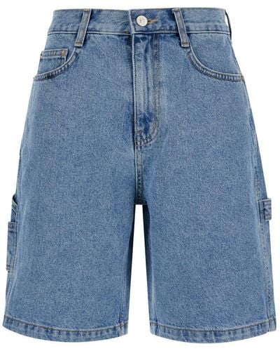 DUNST Denim Bermuda Shorts - Blue